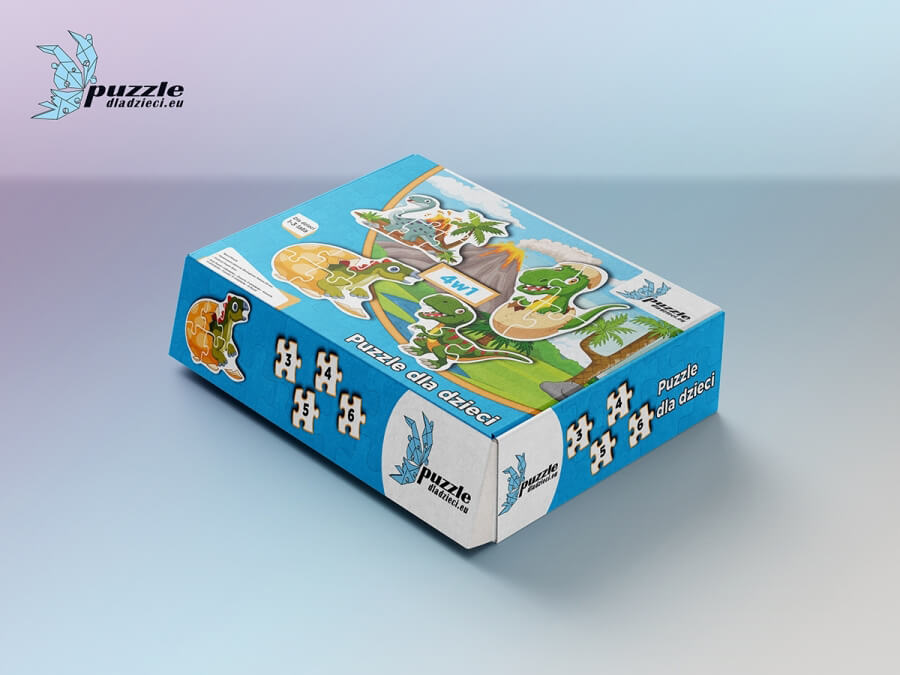 Puzzle Progresywne Dinozaury i Smoki 01 - 1966