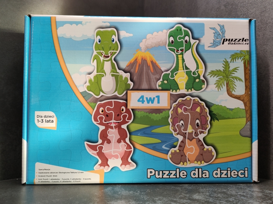 Puzzle Progresywne Dinozaury i Smoki 02 - 4757