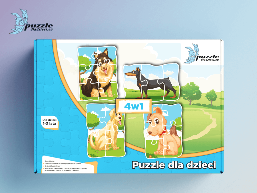 Puzzle Progresywne Pieski 01 - 3608