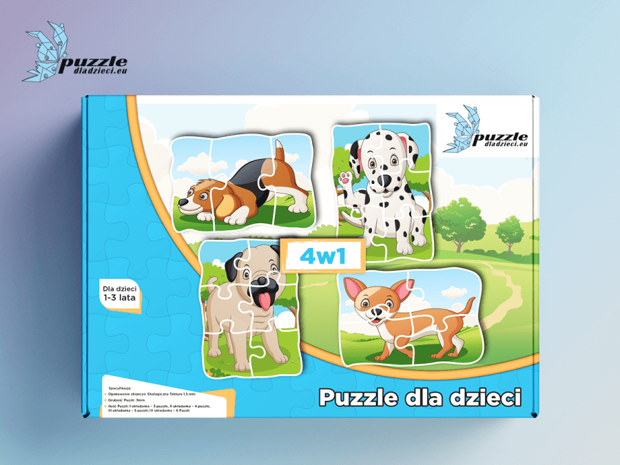 Puzzle Progresywne Pieski 04 - 3582