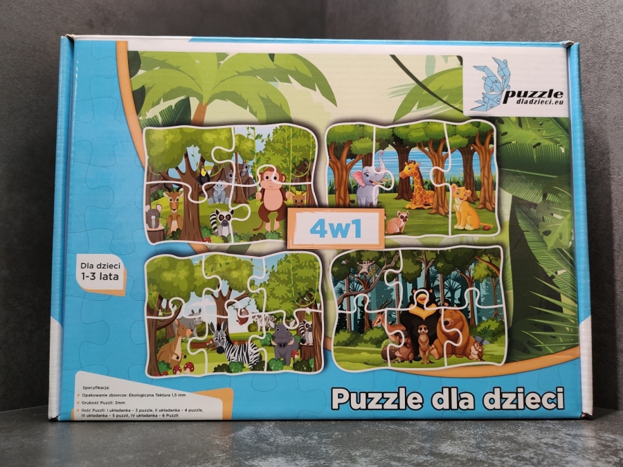 Puzzle Progresywne Zwierzątka Dzikie 01 - 4841