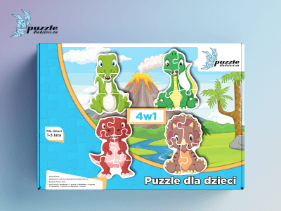 Puzzle Progresywne Dinozaury i Smoki 02