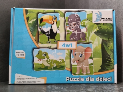 Puzzle Progresywne Zwierzątka Dzikie 02