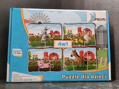 Puzzle Progresywne Zwierzątka Farma 01