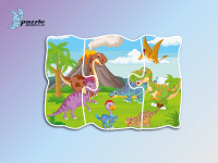 Puzzle Progresywne Dinozaury i Smoki 03 - 4763