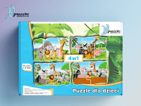 Puzzle Progresywne Zwierzątka Dzikie 04 - 4887